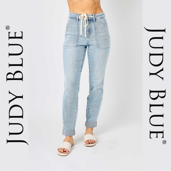 Judy Blue All The Way Cargo Cuffed Joggers (0-24W) main image 0